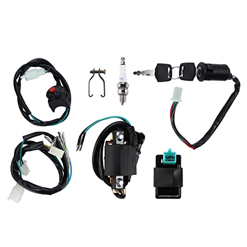 KIMISS Cableado Pitbike cableado de Cobre ABS PVC Interruptor de Encendido Cdi Bobina de Encendido Kit cableado Cdi para Arranque Pit Bike ATV 50 70 90 110 160
