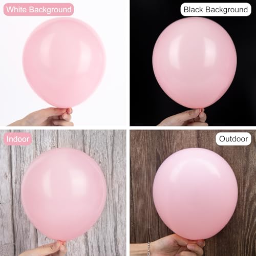 Image of Ouddy Party 129Pcs Pink Balloon Arch Garland Kit in 18 12 10 5 Inch | Different Sizes 6Pcs 18 inch Light Pastel Pink Latex Balloons for Birthday Bridal Baby Shower Wedding Party Decorations
