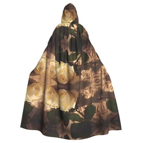 Capa con capucha de rosas disfraz adulto para Halloween cosplay