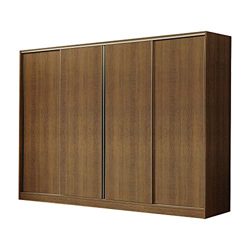 Guarda-roupa Casal Madesa Apolo 4 Portas de Correr - Rustic