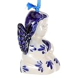 Ornements d'anges en porcelaine : conviennent pour le sapin de noël, les bibliothèques, les étagères, les murs, les vitrines, les décorations de voiture, figurines d'anges de noël utiles