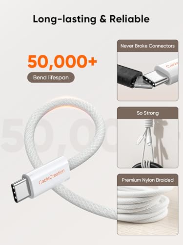 Image of CableCreation USB C to C Fast Charging Cable, 3.3FT 60W 3Pack Type C Cord