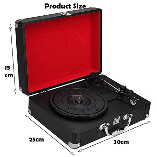 Tourne-Disque Vinyle Bluetooth Vintage à 3 Vitesses avec Haut-Parleur Stéréo, Tourne-Disque Vinyle Valise à Courroie… - Les Beatles, Paul McCartney, John Lennon, RIngo Starr, George Harrison Tourne-Disque Vinyle Bluetooth Vintage à 3 Vitesses avec Haut-Parleur Stéréo, Tourne-Disque Vinyle Valise à Courroie… – Image 4