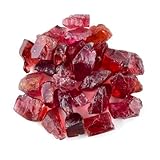 50 carats Natural Raw Red Garnet Gemstones Stone Rough Crystals, Jewelry Making Bulk Supply, Wire Wrapping, Wholesale Lot, Chakra Crystals January Birthstone DIY Loose Stones, 9 to 13mm, (7 to 8pcs)