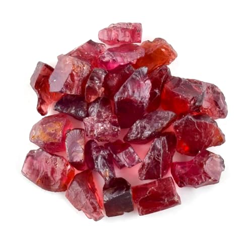 50 Carats Natural Raw Red Garnet Gemstones