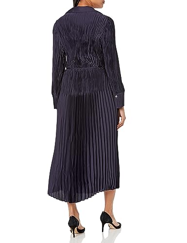 Vince Women's Pintuck Pleated Shirt Dress2