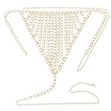 String gothique sexy pour mariée - Chaîne de corps en métal - Pour femme