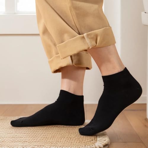 Losa Kute 6 Pairs Mens Ankle Socks Cotton Low Cut Socks for men 9-11 10-132
