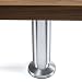 Juego de 4 x SO-TECH® Patas de Mueble ALPHA Alto ajustable Aluminio...