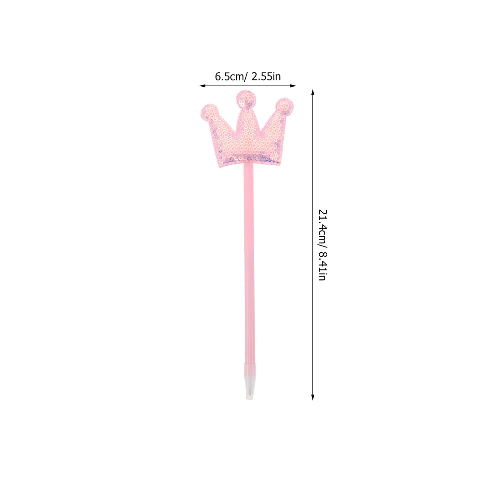 5 Pièces Stylos Bille Créatifs Paillettes Spirale avec Couronne Stylos Portables pour Filles Femmes Étudiants à École ou Cadeaux Anniversaire Roses