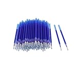 100 Pcs Heat Erasable Fabric Refills Patchwork Marking Pens High Temperature Disappearing Ink Fabric Markers for Embroidery Cross Stitch Handicarft Needlework Tailors Sewing Quilting and Dressmaking