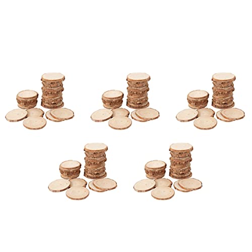 Tranches de bois rond naturel de 3-4 cm pour bricolage créatif et artisanat, lot de 200 pièces