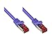 Produktbild Good Connections Cat. 6 Ethernet LAN Patchkabel mit Rastnasenschutz RNS, S/FTP, PiMF, PVC, 250Mhz, Gigabit-fähig (10/100/1000-Base-T Ethernet Netzwerke), für Patchfelder, Patchpanels, Switch, Router, Modems, violett, 15m
