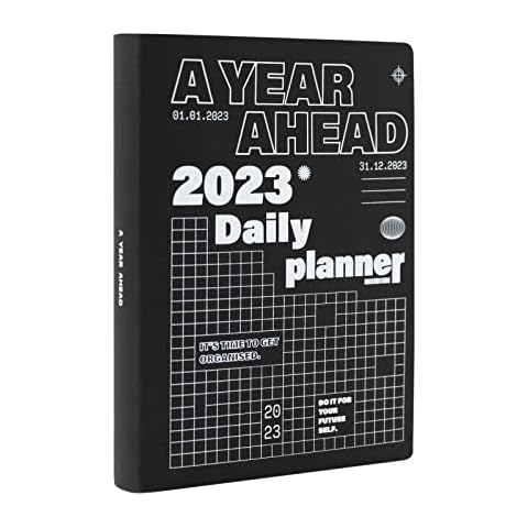 Kokonote Terminkalender 2023 - A Year Ahead Terminkalender A5 Format - Kalender 2023 - Tagesplaner - Terminplaner - Daily Planner - Personal Organizer auf Englisch Cover