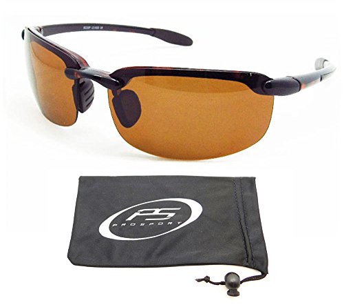 Polarized Sunglasses with prmium TAC Polarized Brown lenses and ultra light rimless frames. Fits Asian Faces. Free Microfiber Cleaning Case Included.