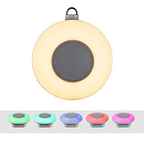 Ruitx Bluetooth Speakers Night Light, Portable LED Colorful Wireless Loud Hangable Sound Speaker TF Card Aux FM SOS Speakerphone PC
