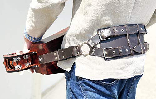 WorkshopMedieval Genuine Leather Hurdy-Gurdy Strap / Personalized, Adjustable, One Size