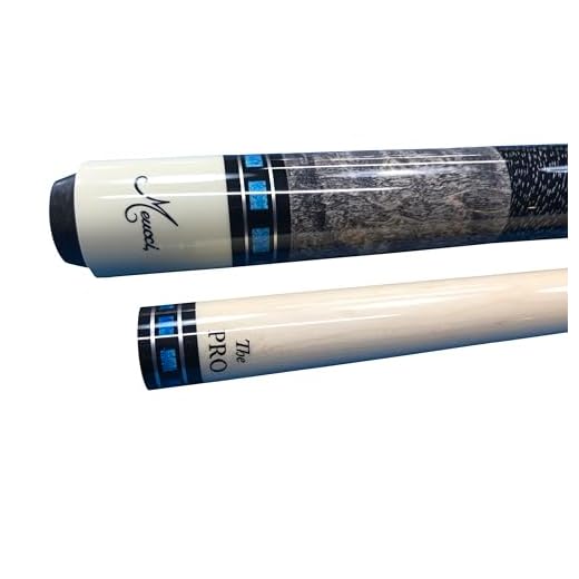 Meucci SB3-B Handcrafted Billiards Pool Cue Stick w/PRO Shaft - Blue + Hard CASE