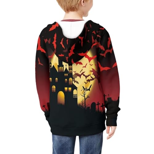 Girls Boys Full Zip Up Hoodie 6-16T Casual Sweatshirt Crewneck Long Sleeve Hooded Jacket Soft Fall Winter Outerwear4