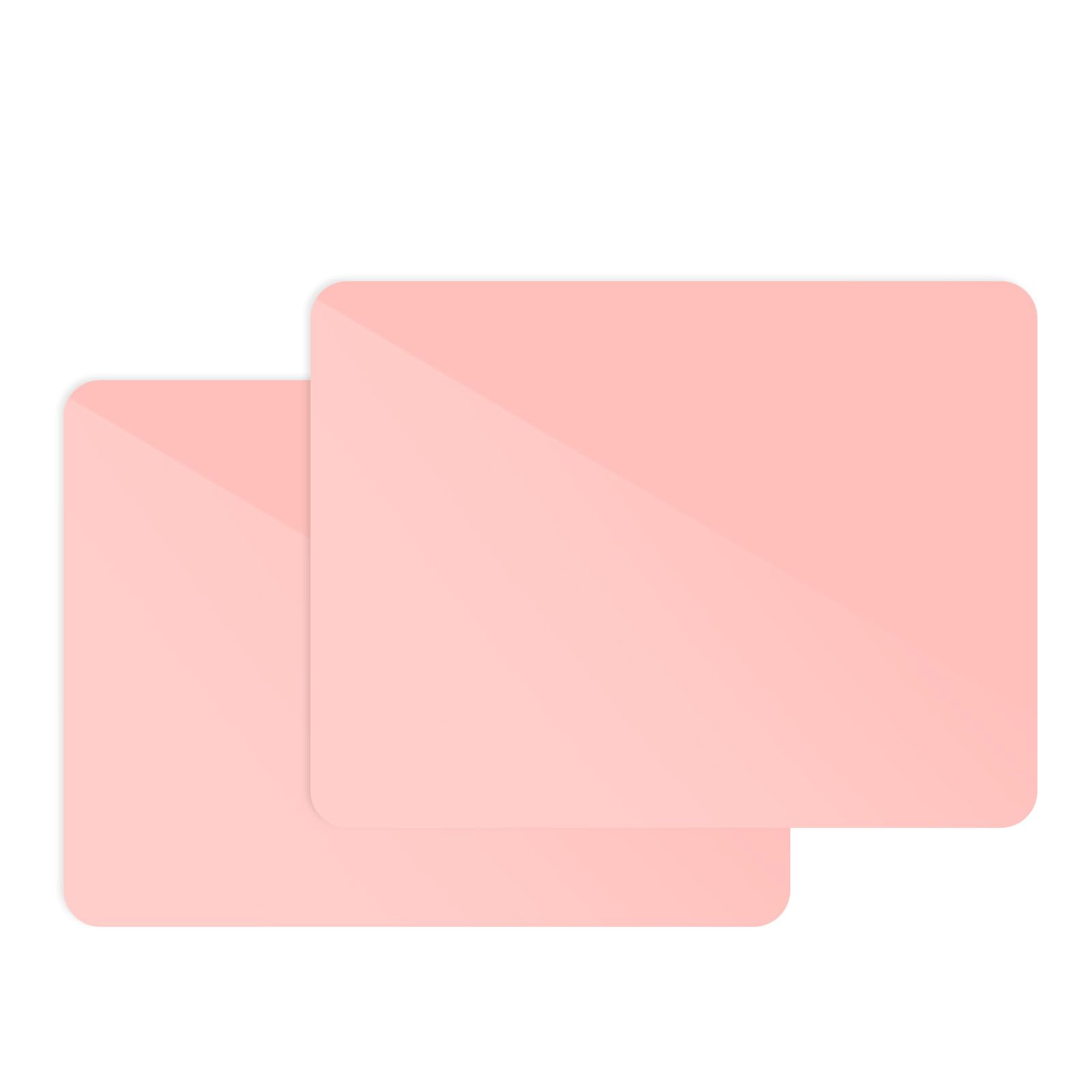 2 Pack Silicone Mats for Worktops - Non-Slip, Heat-Resistant Silicone Mats for Kitchen, Crafting, and Baking, 40x30cm, Multi-Purpose Table Mats for Countertop Protection (Pink)