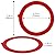 Flush Valve Seal for Kohler, Compatible Kohler Flush Valve Seal,Silicone Material Toilet Ring Seal GP1059291, Canister Flush Valve Toilet Tank Gasket, Toilet Tank Parts Gasket(2-Pack)