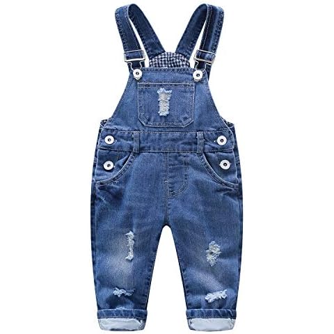 KIDSCOOL SPACE Baby Denim Overalls for Toddlers Cover