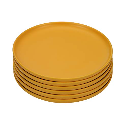BonNoces Matte Porcelain Dinner Plates, 6-inch Small Elegant Round Serving Plates for Appetizers