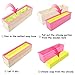 Adjustable Wooden Soap Loaf Cutter Mold and Soap Cutter Set - 1pcs Stainless Steel Straight Cutter + 1pcs Wavy Cutter + 1pcs Rectangle Silicone Mold with Wood Box