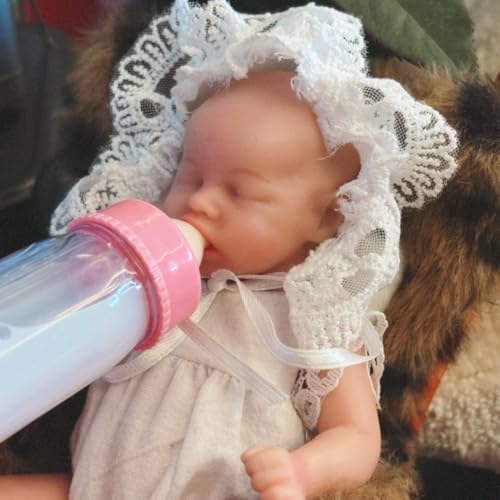 Muñeca bebé mini silicona realista de 6 pulgadas miniatura 3