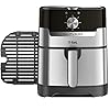 T fal easy fry and grill air fryer stainless steel 44quart42l die cast grill plate digital recipe book  urban country home decor