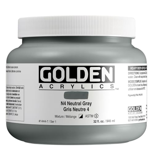 Golden Artist Color H/Body pot de 946ml Gris Neutre N4 beaux-arts
