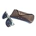 Customized stitching Genuine Leather Eyeglass Case Vintage Personality Handmade Glasses Case Eyewear Protective Holder