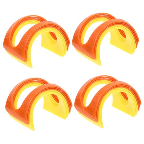 TIDTALEO 24 Pcs Taco Rack Wave Shape Holders Plastic Food Storage Rack for Restaurant Cafe
