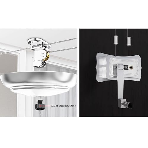 Ceiling-Mounted Clothes Drying Rack - Manual Pulley System for Efficient Home Drying - Image 4