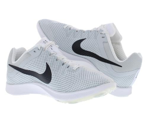 Nike ZOOM RIVAL DISTANCE - 100 WHITE/BLACK-METALLIC SILVER