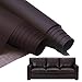 Parche Cuero, Parche de Cuero, 1 Rollo de Cinta Autoadhesiva de Reparación de Cuero PU, Parche de Primeros Auxilios para Sofá, Asiento de Coche, Muebles, Chaquetas, Bolso, Maletas, 40 x 137 cm, Marrón