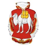Sudadera Con Capucha Para Hombre Con Emblema Nacional Del Óblast De Cheliábinsk,Cómoda Sudadera Con Capucha Para Hombre,Sudadera Casual Con Cordón,Sudaderas Con Gráficos Geniales Con Bolsillos