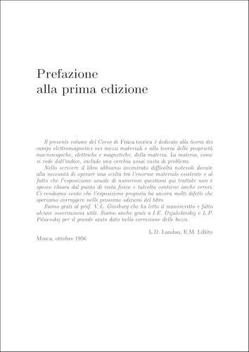 Fisica Teorica. Elettrodinamica Dei Mezzi Continui (Vol. 8) - 3