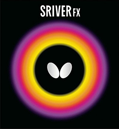 Butterfly Sriver FX Table Tennis Rubber | 1.9 mm or 2.1 mm | Red or Black | 1 Inverted Table Tennis Rubber Sheet | Professional Butterfly Table Tennis Rubber