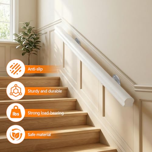 Main courante d'escalier antidérapante contre les risques de chute en villa - 4