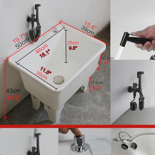 Évier portable double commande multifonction maison balcon 50cm