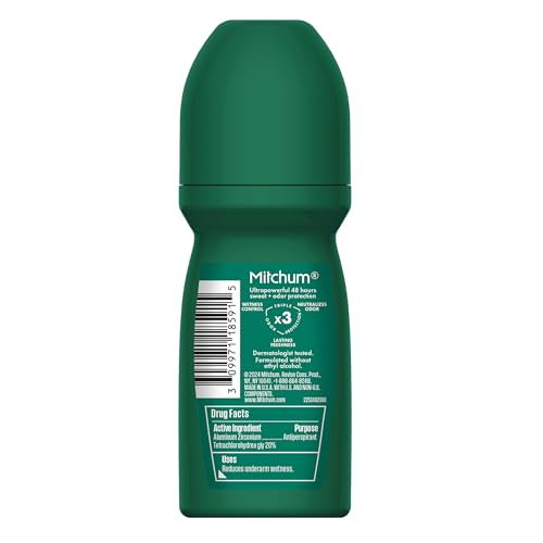 Mitchum Roll-On Antitranspirant und Deodorant für Männer, geruchlos, 90 ml