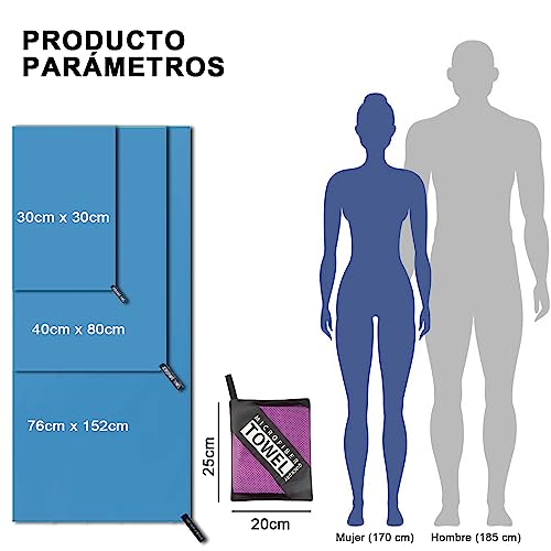 Comparativas de Toallas microfibra secado rapido disponible en línea para comprar. 23 Imagen adicional