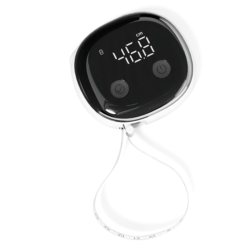 Cinta Métrica Corporal Inteligente con Aplicación, Cinta Métrica Corporal Bluetooth para Fitness, Medición de Pérdida de Peso, Pantalla LED
