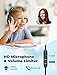 iClever HS19 Kids Headphones with Microphone for School, Volume Limiter 85/94dB, Over-Ear Girls Boys Headphones for Kids with Shareport, Foldable Wired Headphones for iPad/Travel (Black)
