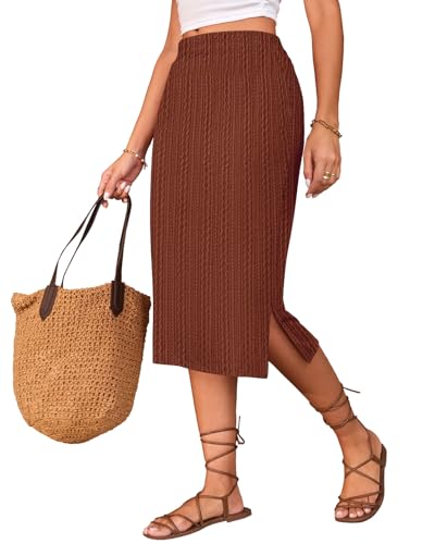 Naggoo Women's Skirts Casual Sweater Knitted High...