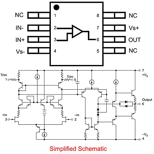 image for DAOKI Op Amp OPA627AU Mono Operational Amplifier, Dual to Mono Op AMP 