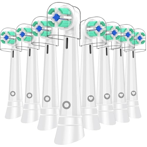 Recambio Cepillos Compatible con Oral B IO 2/3/4/5/6/7/8/9/10, Recambios Compatible con Oral B IO Cepillos Eléctrico, Cuida tus Dientes y Encías (8 Blanco)