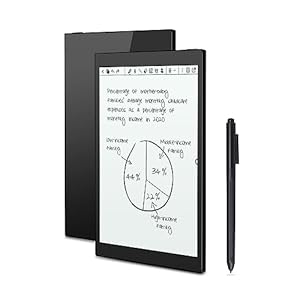 Kloudnote S 10.1″ – ePaper Notebook with Digital Pen, E-Ink Paperwhite Tablet with Sync and Screen Casting Function, e Reader Graphics Notepad for Drawing and Meeting (Black)