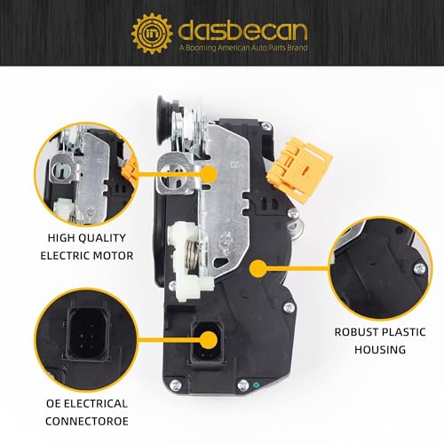 Image of Dasbecan 4 Pcs Door Lock Actuator Motor Compatible with Chevy Silverado Tahoe Suburban 1500 GMC Sierra Yukon XL Cadillac Escalade 2007-2009 Replaces 931-303 931-304 931-108 931-109 4 Doors Latch Kit